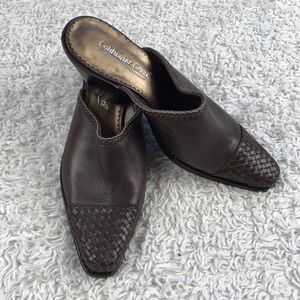 Woman’s Coldwater Creek Leather Mules